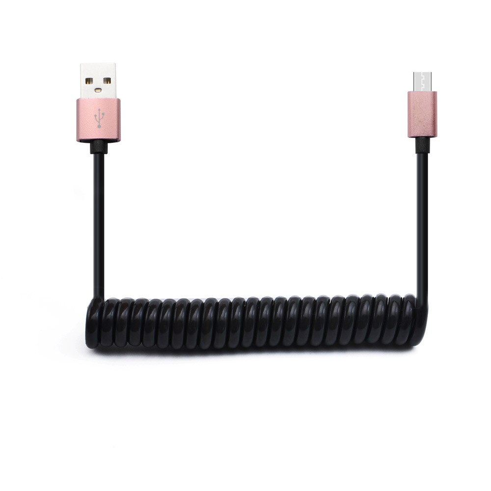 1m tipo c cabo de telefone tipo-c carregador mola espiral enrolado cabo sincronização de dados para o telefone móvel universal inteligente cabos # yl5