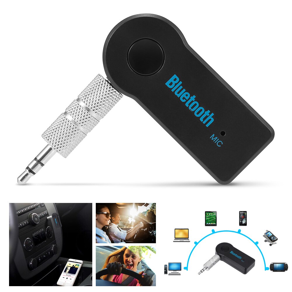 Mini Bluetooth Aux Ontvanger Auto Muziek Auto Adapter Receiver 3.5Mm Jack Handsfree Call Bluetooth Zender Auto Draadloze Adapter