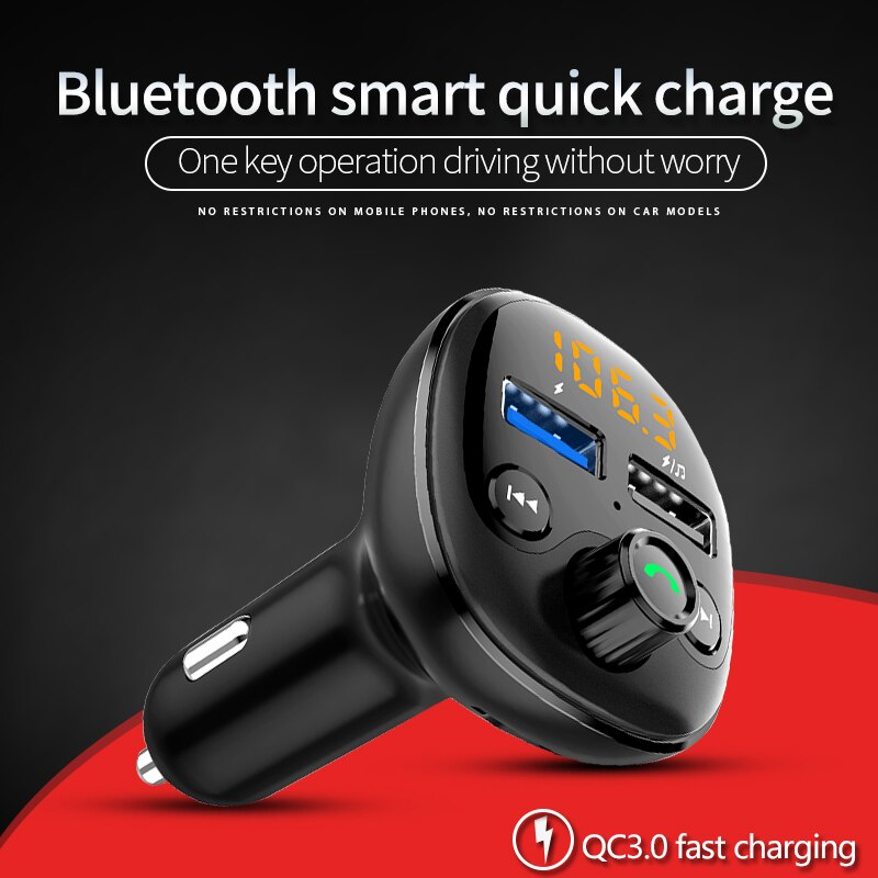 3.0 usb bil bluetooth håndfri  mp3 afspiller/telefon til radio fm