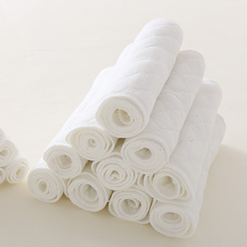 10pcs Disposable Baby Diapers Biodegradable Bamboo Eco Cotton Diapers Breathable Soft Baby Liners Baby Nursing