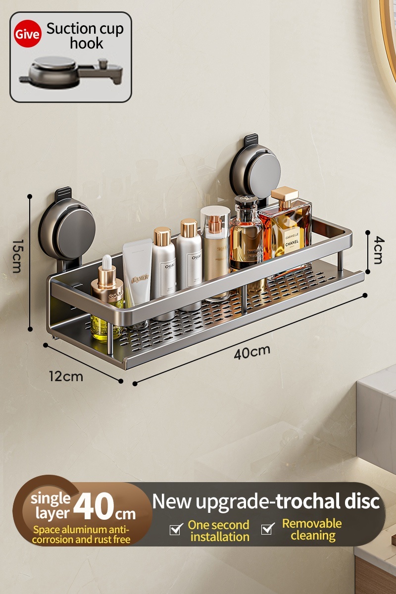 Toilet storage rack, bathroom washbasin, toilet, shower room, kitchen, wall mounted non perforated towel rack: Yellow