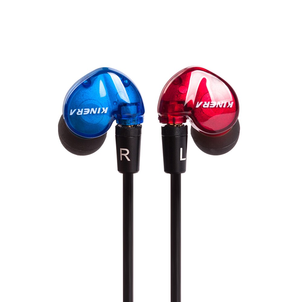 Ak kinera  bd005 1dd+1ba hybride in-ear oordopjes oordopjes hifi dj monitor hardlopen sport oordopjes oordopjes met microfoon afneembare kabel
