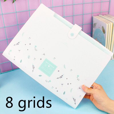 DELI File Folder Expanding Wallet Kawaii Pupil Test Paper Storage and Organizer Bag Office Document Bag Display Book File Folder: B2
