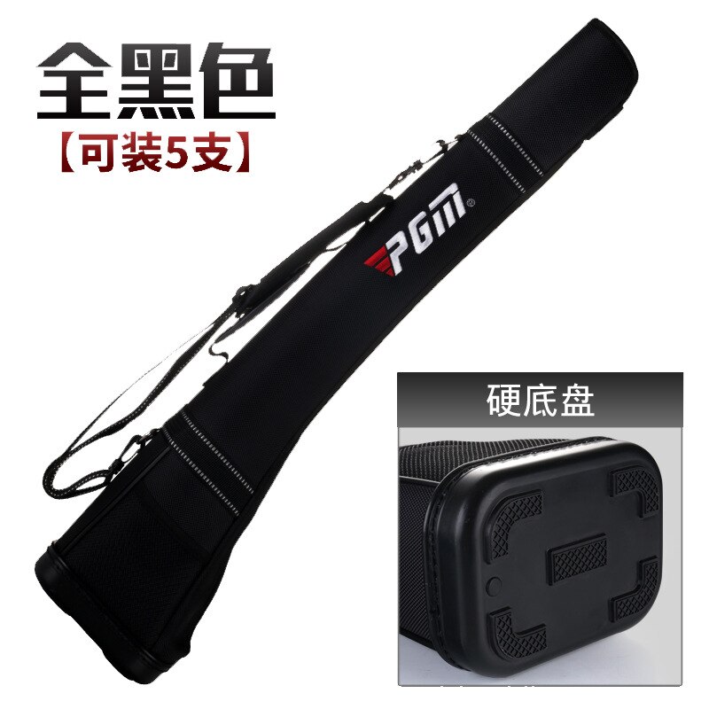 PGM half golf bag bag nylon foldable light pack: All Black