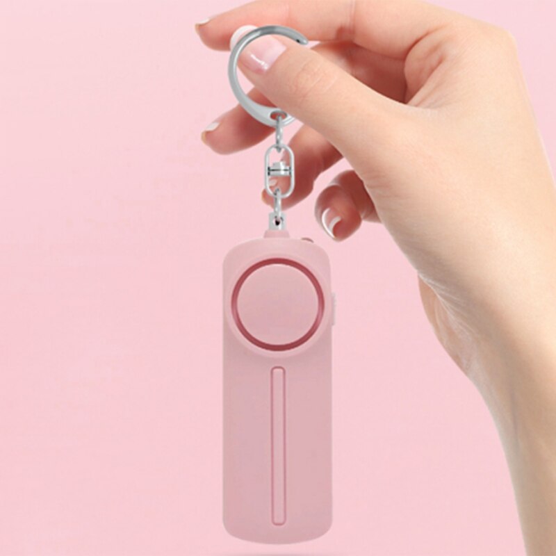 Personal Alarm Keychain 130 DB Warning Device with LED Light Suitable for Ladies, Children, Seniors and Joggers