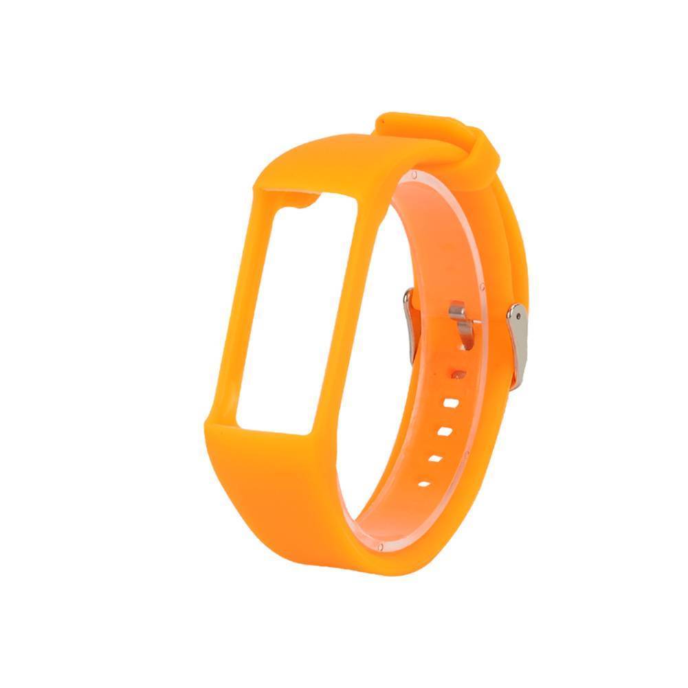 Correa de silicona para muñeca, repuesto de correa de silicona con hebilla para Polar A360 A370: Orange