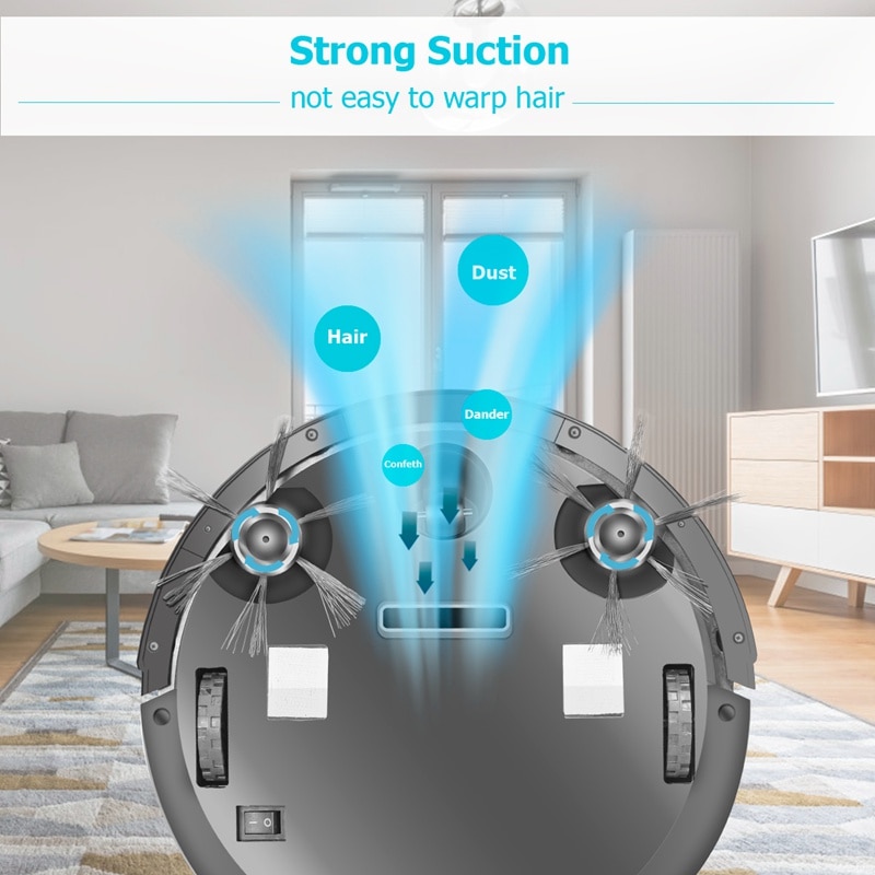 2000Pa Smart Robot Vacuum Cleaner Upgrade App Remote Control Vacuum Cleaner Auto Multifunctional Wireless Sweeping Robot