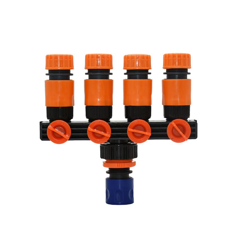 Garden hose 4-way Tap Garden tap water splitter garden water for 1/2 3/4 hose connector 16mm 20mm 1PCS: 1I2 hose-B