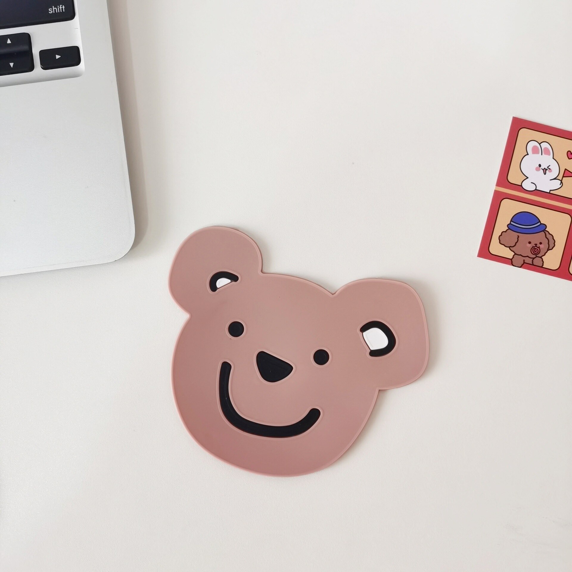 Kreatywny słodki kociak ustawienie stołu wodoodporna izolacja cieplna antypoślizgowa podkładka strąk naczynia kreskówka kawa z mlekiem podstawka na zastawa stołowa robić kuchni: niedźwiedź B