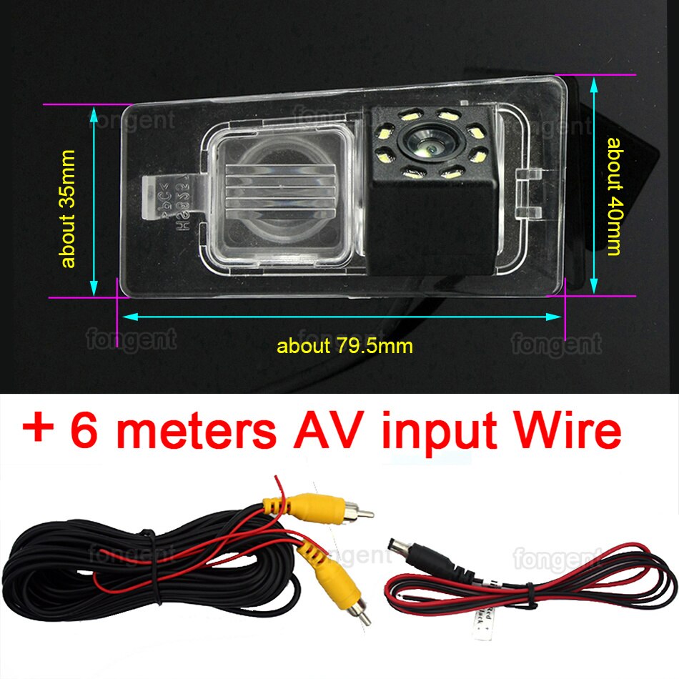 Para Kia Ceed SW. , , , , , , vista trasera de coche vehículo inversa inalámbrica cámara de aparcamiento de vehículos Accesorios: 8led Rear Camera