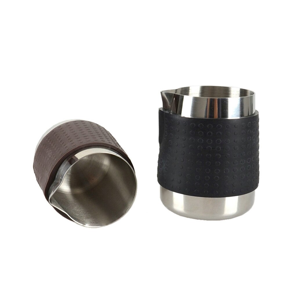 350ml siliconen gel melkschuimkannetjes van roestvrij staal espresso koffiekannetje barista ambachtelijke koffie latte melkschuimkannetje