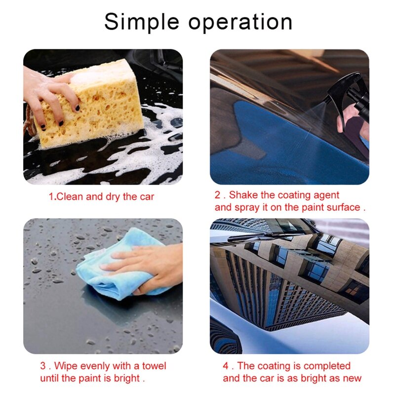 120ml Shine Armor Ceramic Car Wash Fortify Quick Coat Polish & Sealer