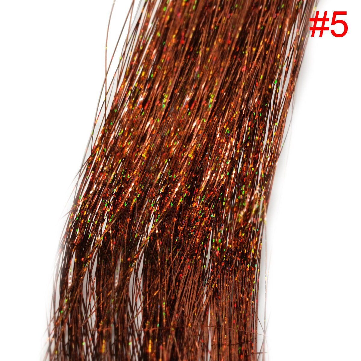 1PC Glitter Shiny Strands Hair Tinsel Dazzles Synthetic Hair Extensions Sparkle Women Accessories Threads For Hair Braids 90cm: 1pc color5