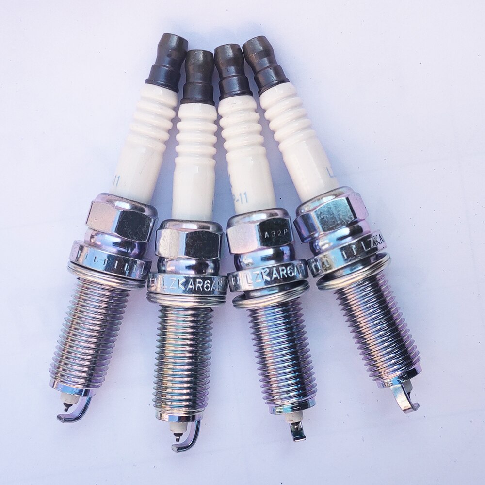 4 stuks iridium bougies voor auto's lzkar 6ap-11 22401-ck81b voor nissan x-trail qashqai  nv200 opmerking lzkar 6 ap 11 bougie