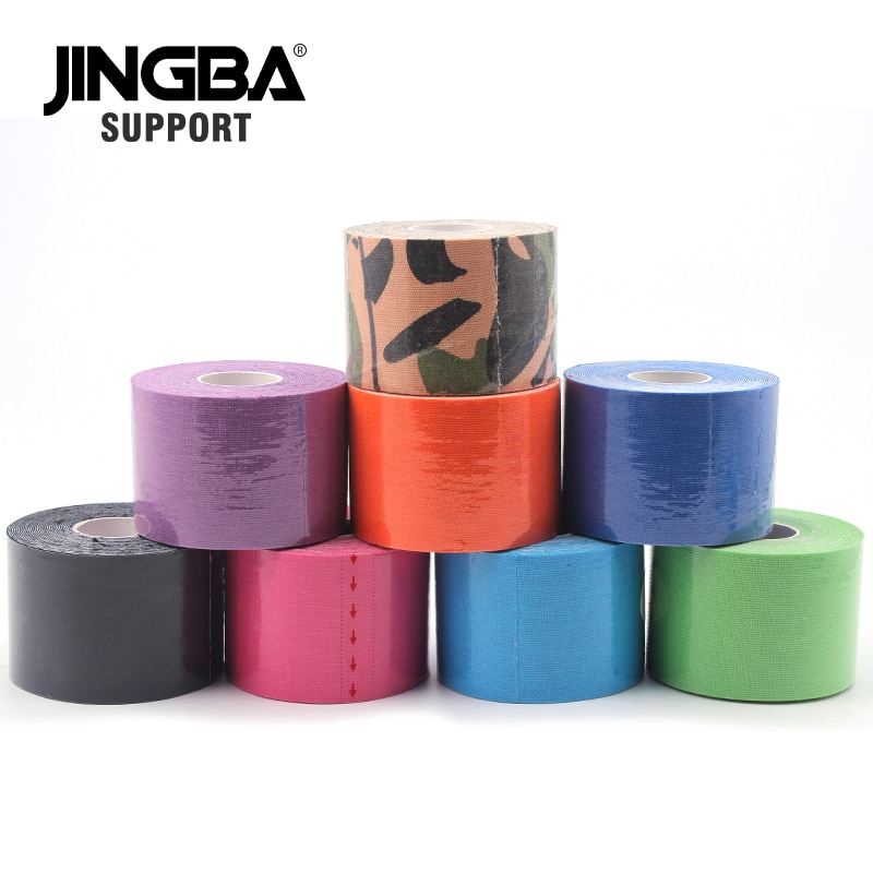 Jingba støtte kinesiologi tape atletisk genopretning elastisk tape muskel smertelindring knæpuder støtte til fitness bandage