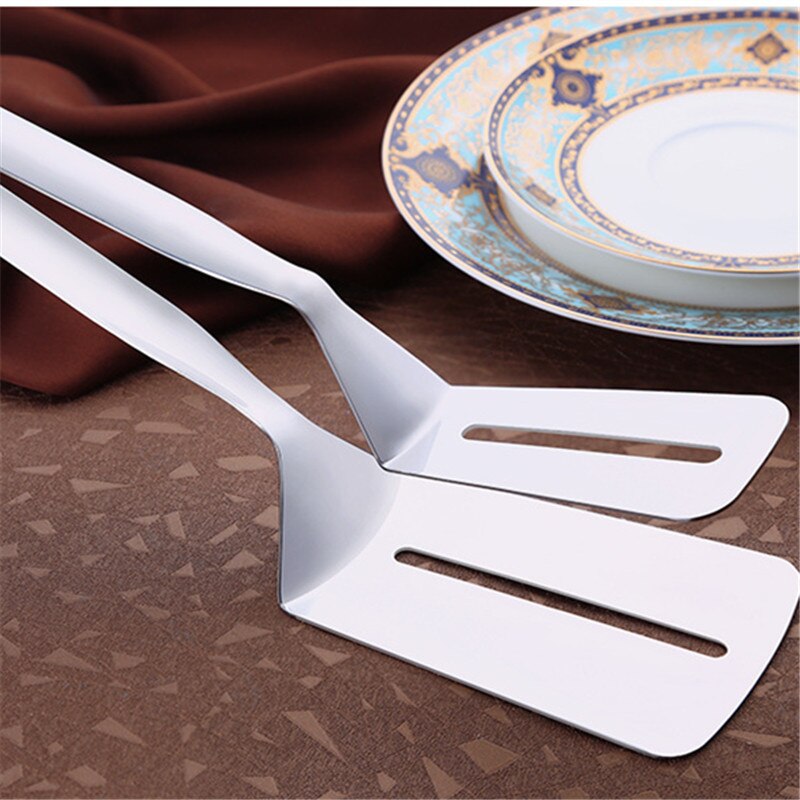Rvs Eten Tang Gebakken Steak Ei Vis BBQ Clip Barbecue Klem Keuken Accessoires Kookgerei Onderdelen Gereedschappen
