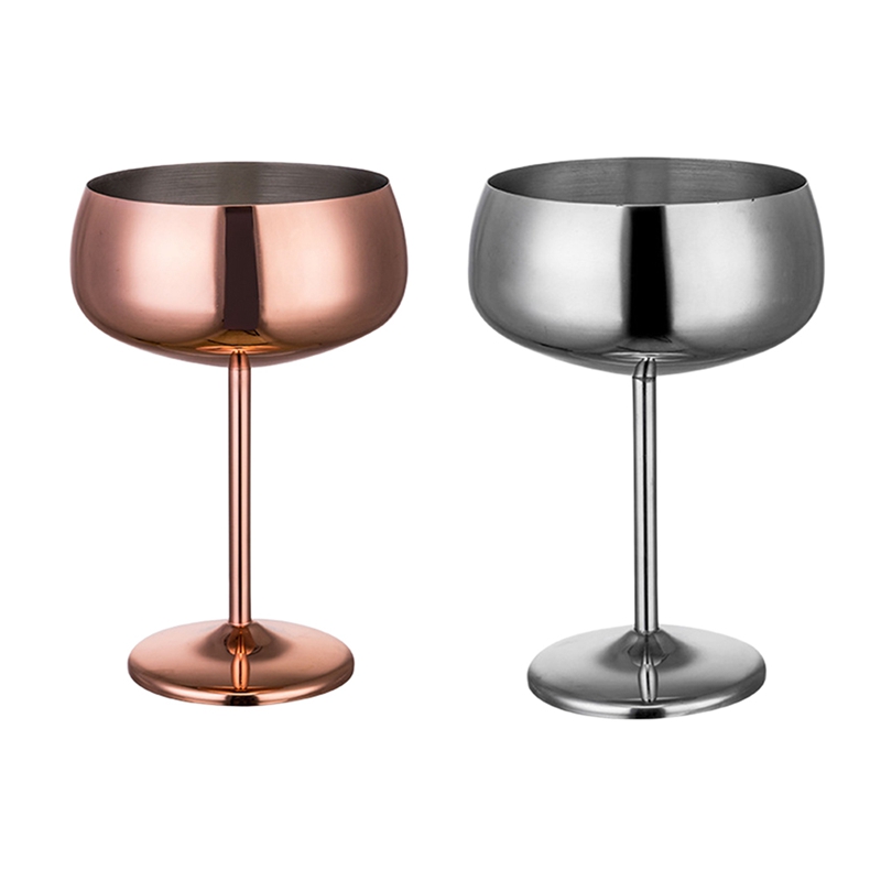 1 stk luksus 304 rustfritt stål cocktailglass cocktail juice drikke champagne beger fest barutstyr kjøkkenverktøy