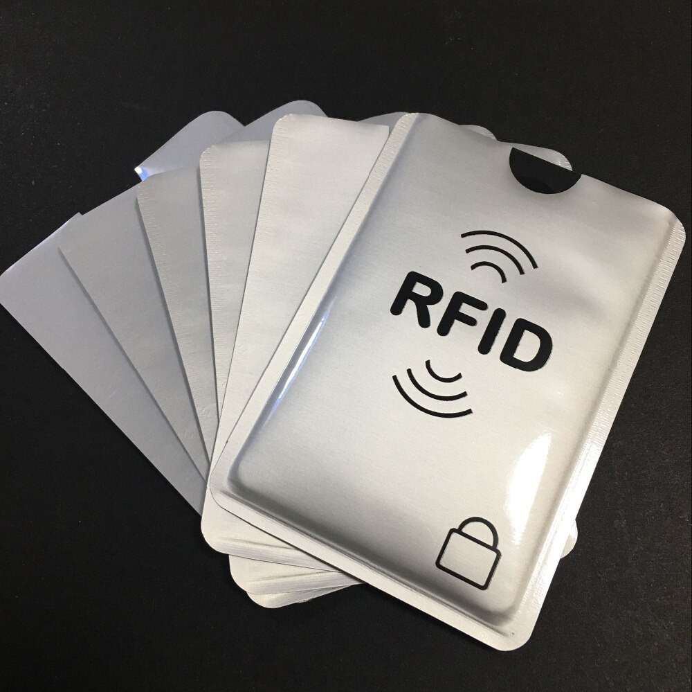 20 + 3 stks RFID blocker gedrukt Aluminium mouw cardsheild beschermd id-kaart Anti Diefstal Creditcard shield 3 paspoort houder