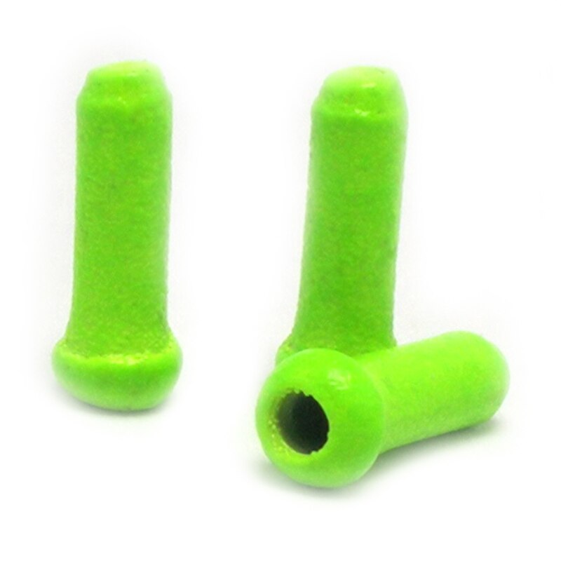 50Pcs Fahrrad MTB Bremse Draht Ende Core Caps Kabel Aluminium Abdeckung Getriebe Bikes Teile Radfahren Ausrüstungen Fahrrad Zubehör: Fluorescent green