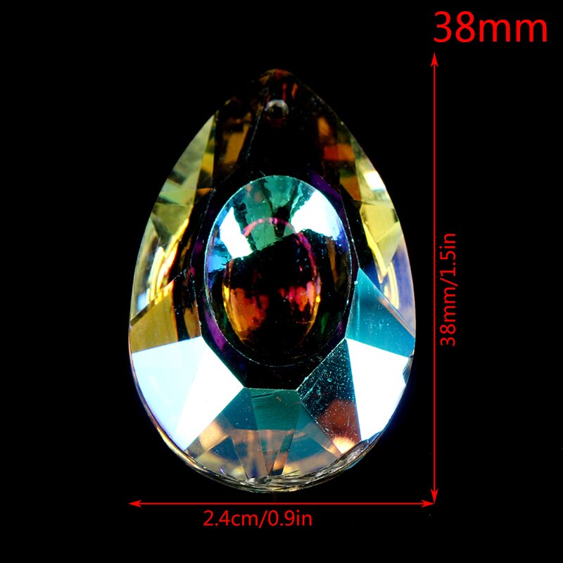 Høje farverige krystaller hængende dråber lysekrone lampe prismer dele: 1