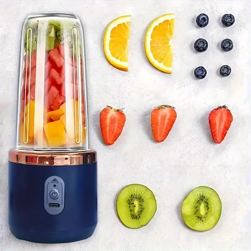 1pc handheld blender bottle 6 blades Multifunction juice blender Fresh juice Smoothie Ice CrushCup Food pro juicer machine