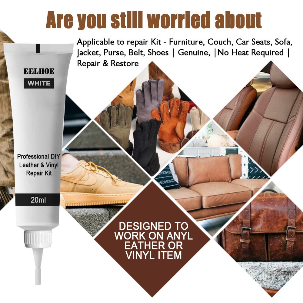 Vloeibare Leder Vinyl Reparatie Kit Restorer Meubels Auto Zetels Sofa Jas Purse Schoenen Cleaner Black Bruine Huid Reparatie