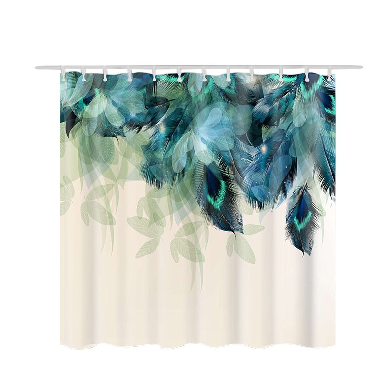 180x180cm vert plantes en pot rideau de douche pour salle de bain imperméable imprimer Cactus succulentes rideau de bain avec 12 crochets: D8