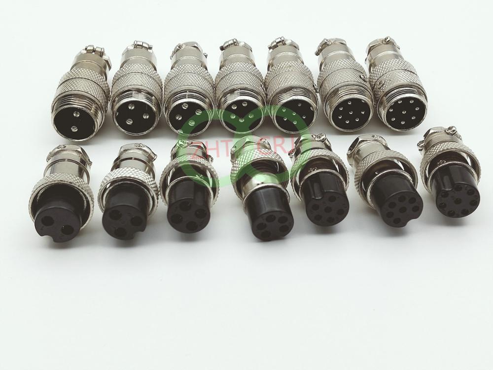 1set GX16 16mm Connector 2pin 3pin 4pin 5pin 6pin 7pin 8pin 9pin 10pin Male & Female Aviation Socket & Plug Inline adapter