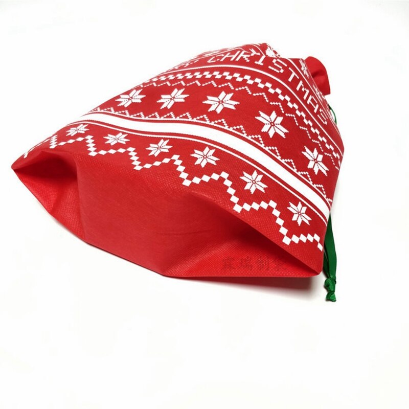 Christmas Bag Drawstring Cute Portable Storage Candy Bag Packaging Non-woven Bags