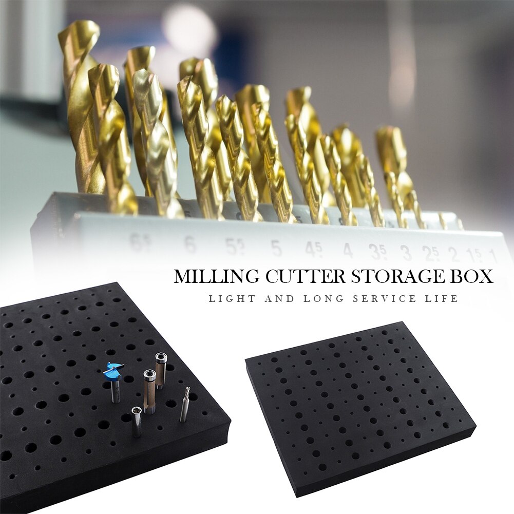 Multi Holes Router Bit Trays Holder Milling Cutters Repair Tool Storage Organizer for Household Metal Accessories