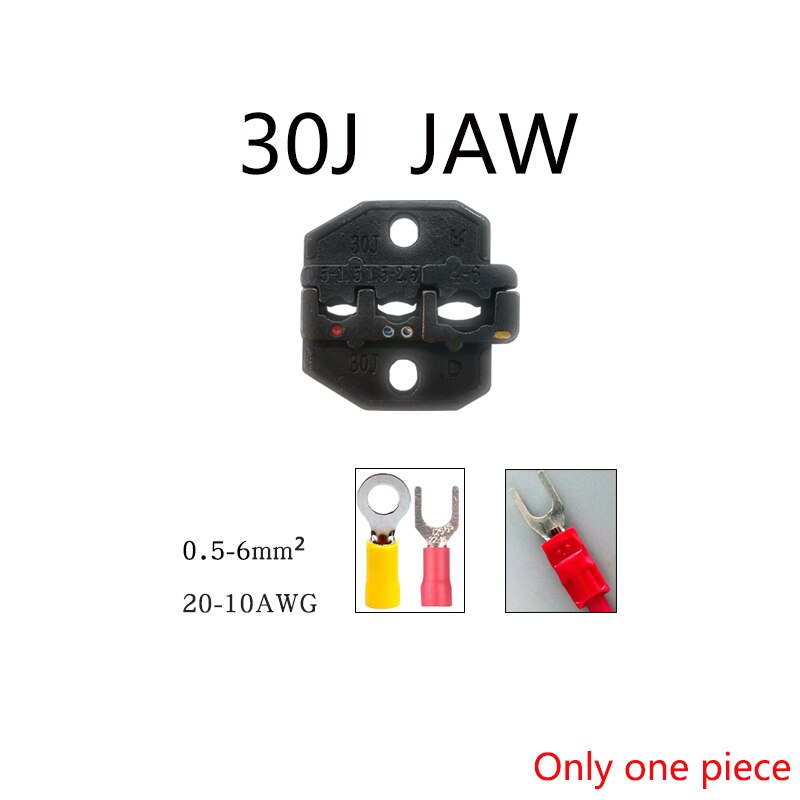 Crimping pliers jaws HS-03BC / 30J / 40J / 10A / 10WF / 35WF / 103 / 256N / 06WF2C / 05H for Crimping Terminals: 30J