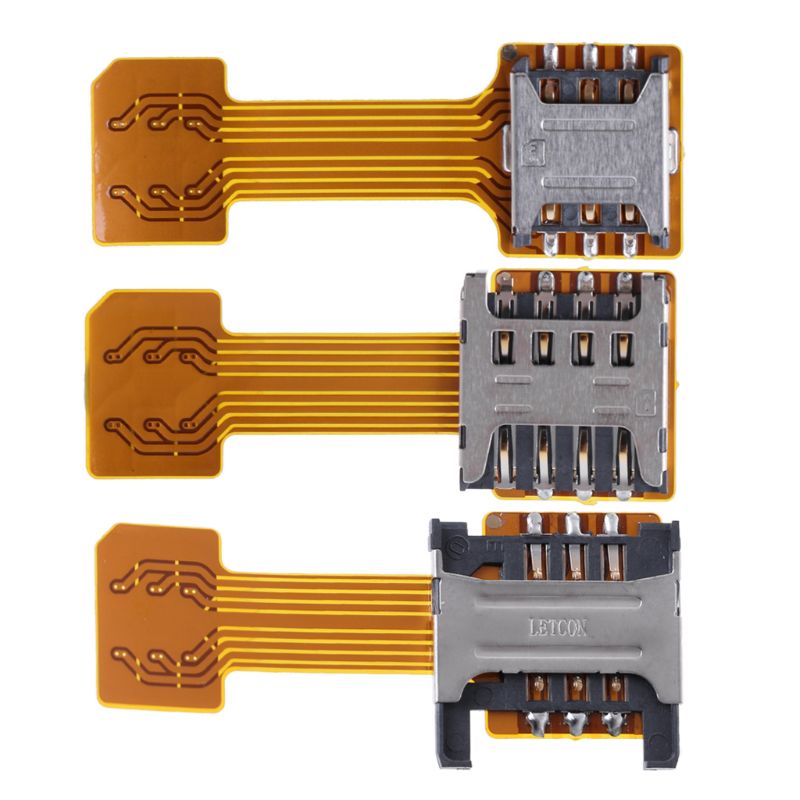 3 sizes SD Adapter Hybrid Double Dual SIM Card Micro SD Adapter for Android Phone Extender Nano Mic