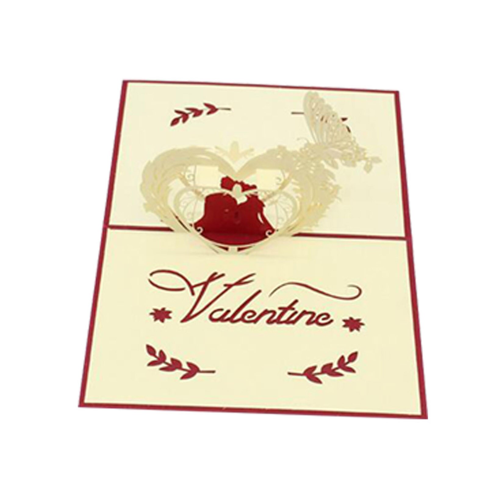 Love 3D Pop-Up Cards Valentines Day Postcard Stickers Wedding Invitation Greeting Blessing Card 98Anniversary for Her #27: C