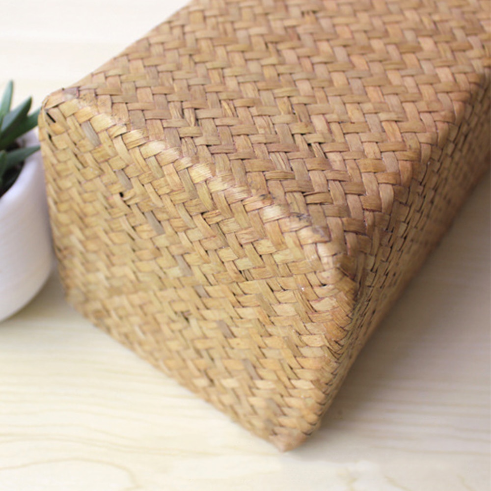 Rattan Straw Storage Basket Clothing Storage Basket Wicker Basket Folding Flower Pot Home Garden Hanging Basket Wedding