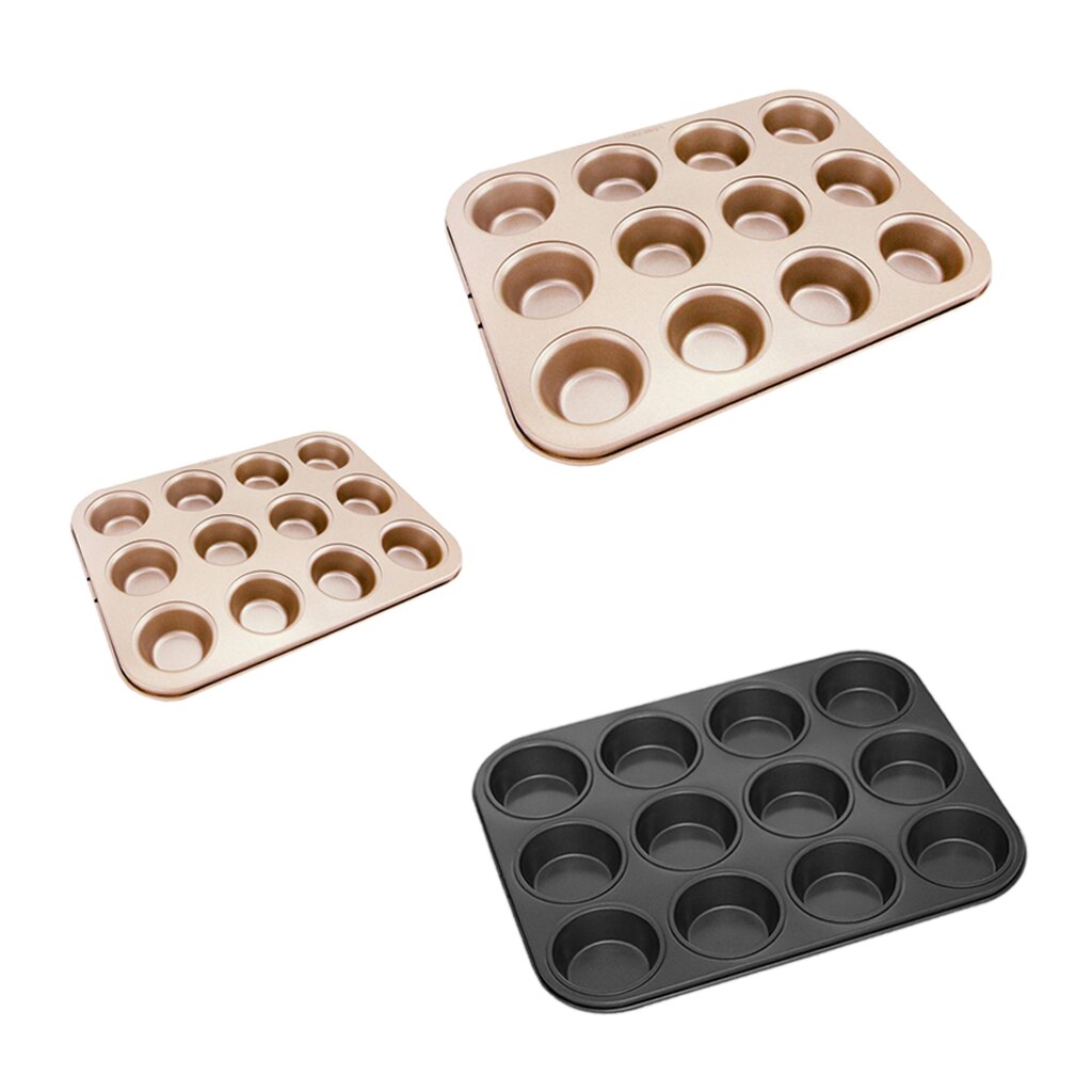 12 Holes Baking Mold DIY Chocolate Bread Pastry Cupcake Muffin Pan Making