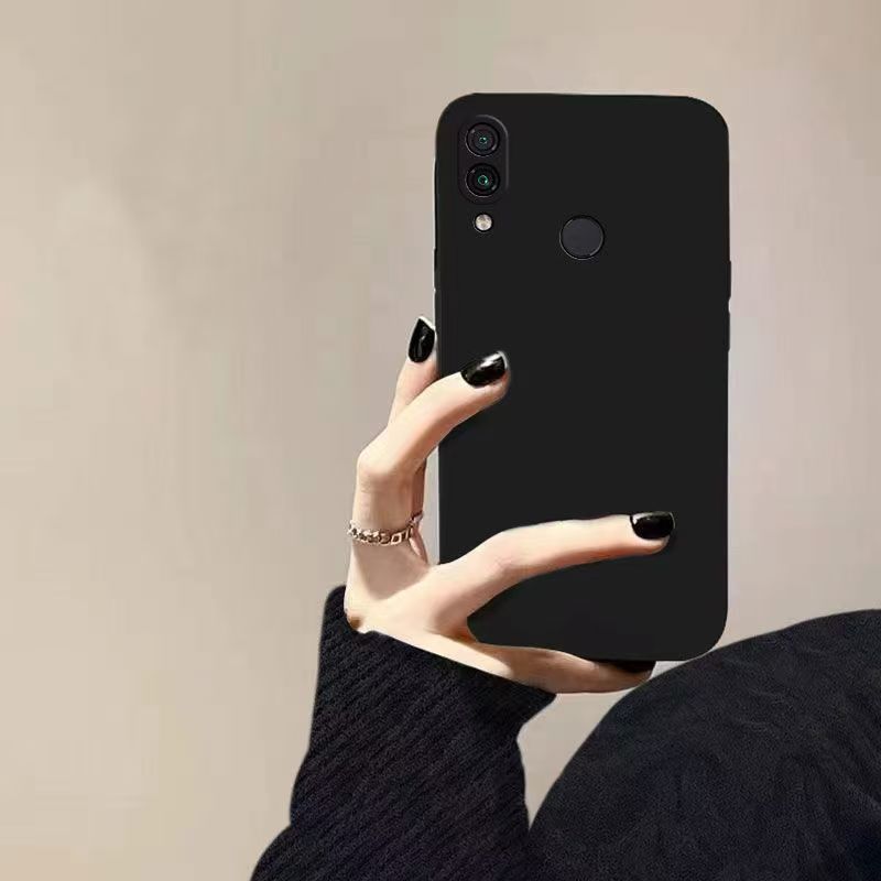 Funda de teléfono cuadrada de silicona líquida para Xiaomi Redmi Note 5 6 7 8 9 9s 10 10s Pro fundas traseras mate