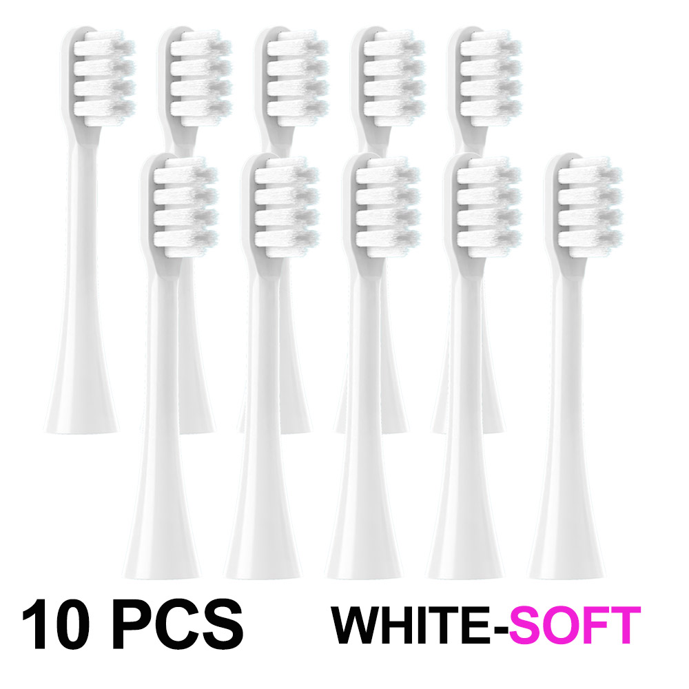 Replacement Toothbrush Heads For SOOCAS All Series X3U/X3pro/X3S/D5/D2 Sonic Electric Toothbrush Soft Bristle Nozzle: GRAY
