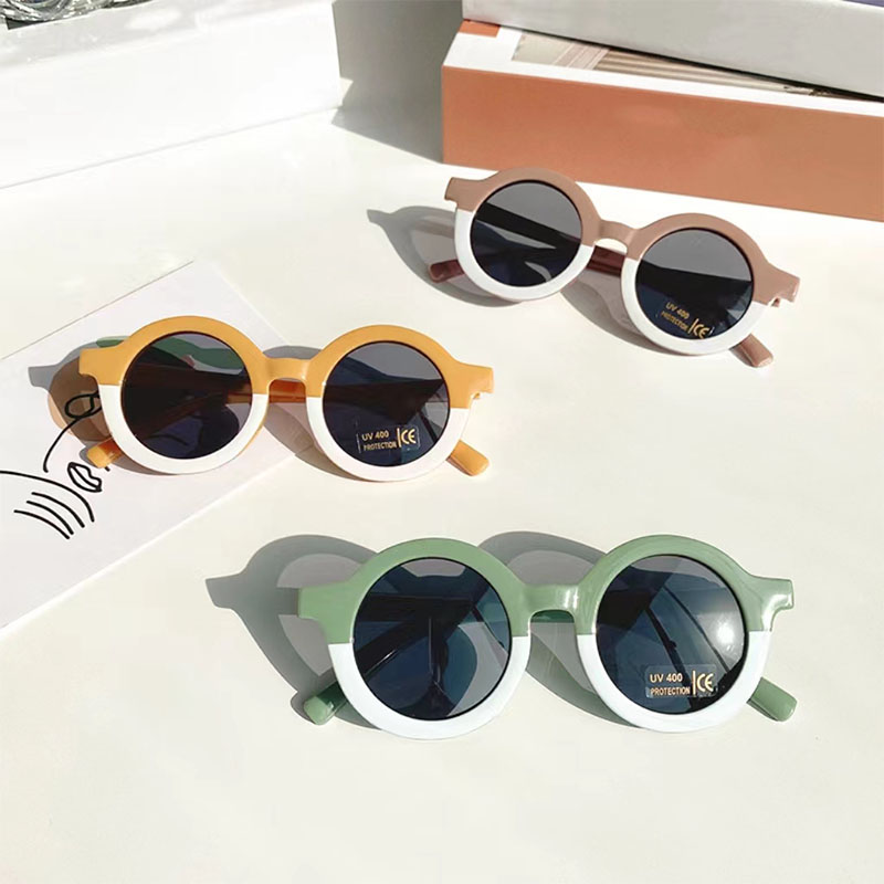 Nuevas gafas De Sol circulares con montura pequeña para niños, gafas De Sol De De verano para niñas, gafas De Sol bonitas para bebés, gafas De Sol UV400