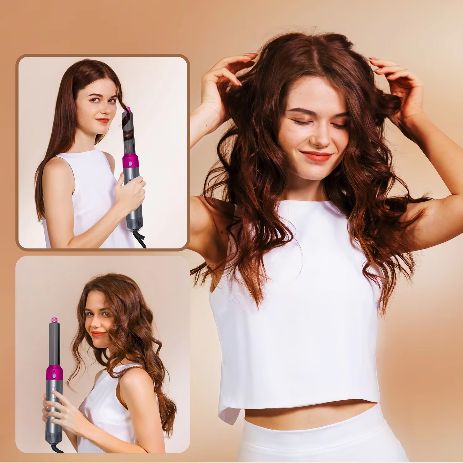 5 in 1 Hair Dryer Comb Set Curling Iron Hair Straightener Styling Tool For Airwrap Hair Dryer