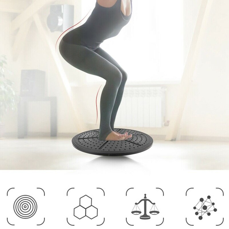 Yoga Balance Board Disc Stability Round Plates Exercise Trainer for Fitness Sports &amp;T8