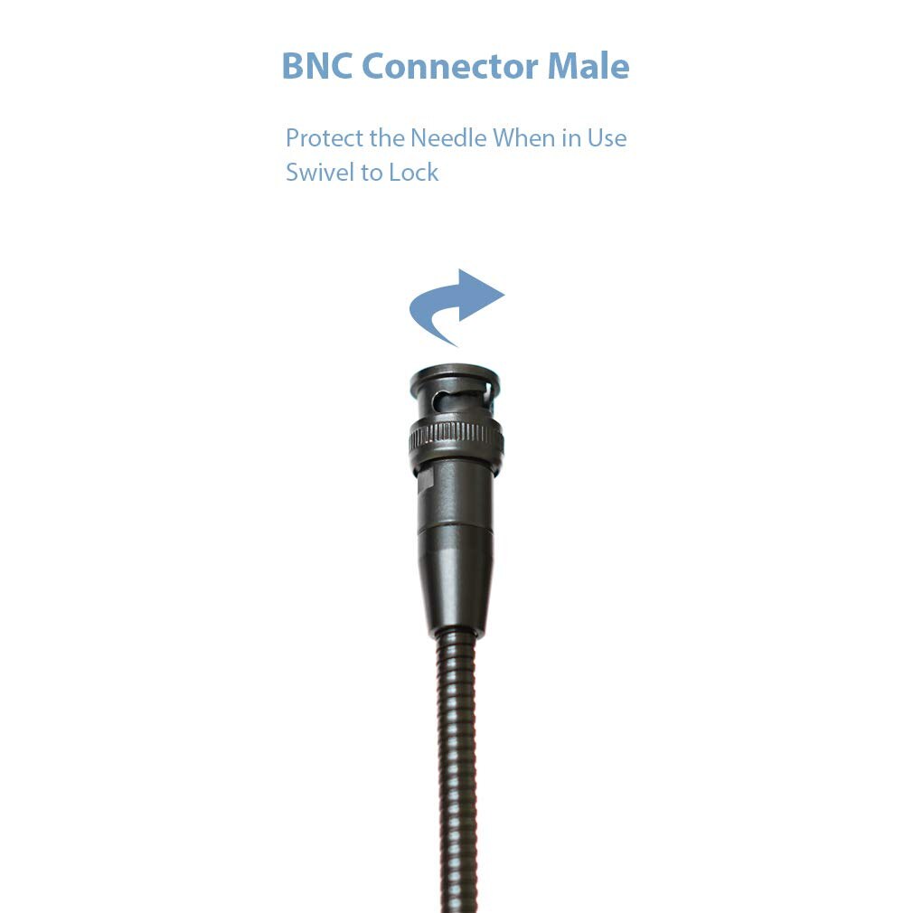 Lámpara BNC de 12V y 0,5 W, luz LED de cuello de cisne para consola, lámpara mezcladora led bnc