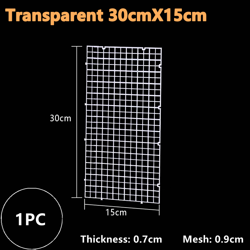 1PC Isolation Board Grid Aquarium fish tank Accessory Undergravel Bottom Plate Tray Multi Function Seperator Divider Board Net: green