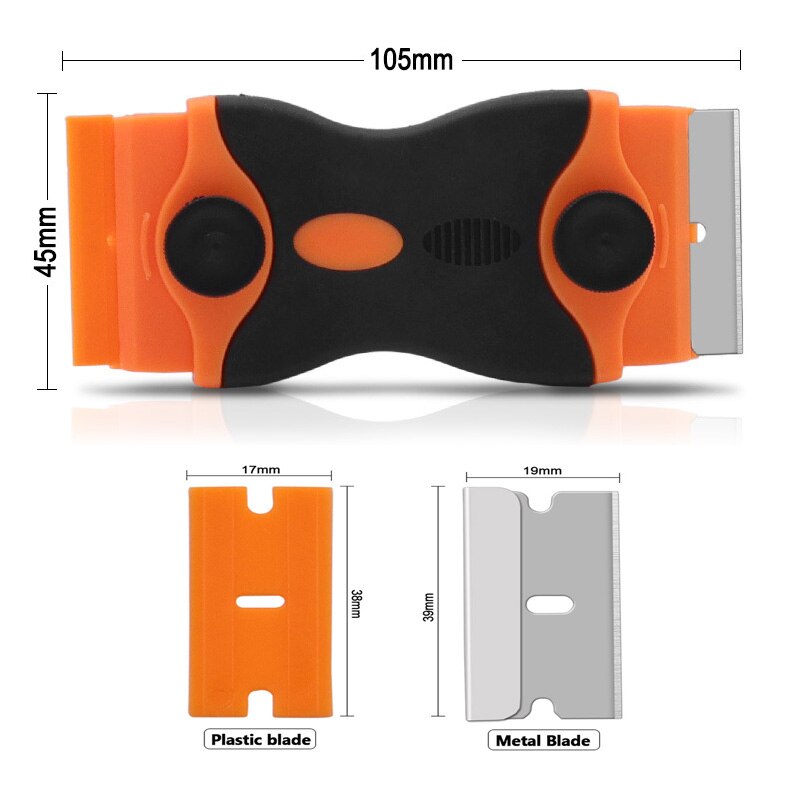 Multifunction Window Glass Oven Scraper Silicone Handle Scraper Ceramic Glass Oven Window Tool Blade