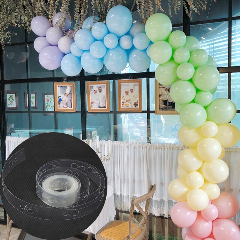5 M Ballon Keten Pvc Rubber Plum Clip Ballon Accessoires Birthday Party Wedding Achtergrond Decoratie Boogbrug Decoratie