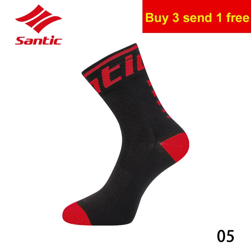 Santic-Calcetines profesionales para ciclismo, medias antideslizantes y transpirables para deportes al aire libre, , MTB: 05-1 pair