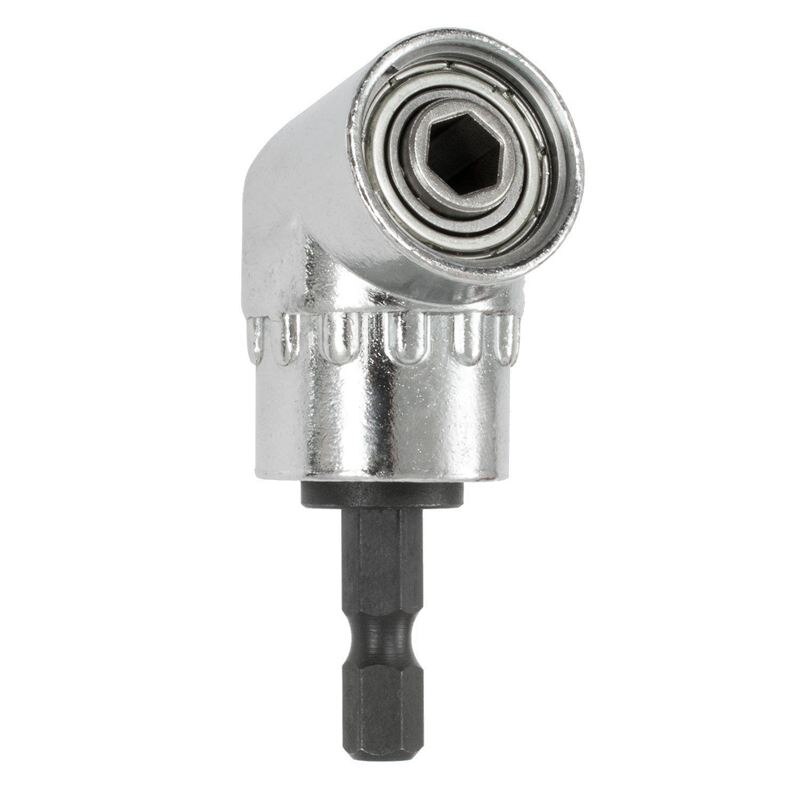 2 Stuks Haakse Boor, 105 Graden Multifunctionele Haakse Driver Met 1/4Inch Hex Bit Socket Schroevendraaier Houder Adapter