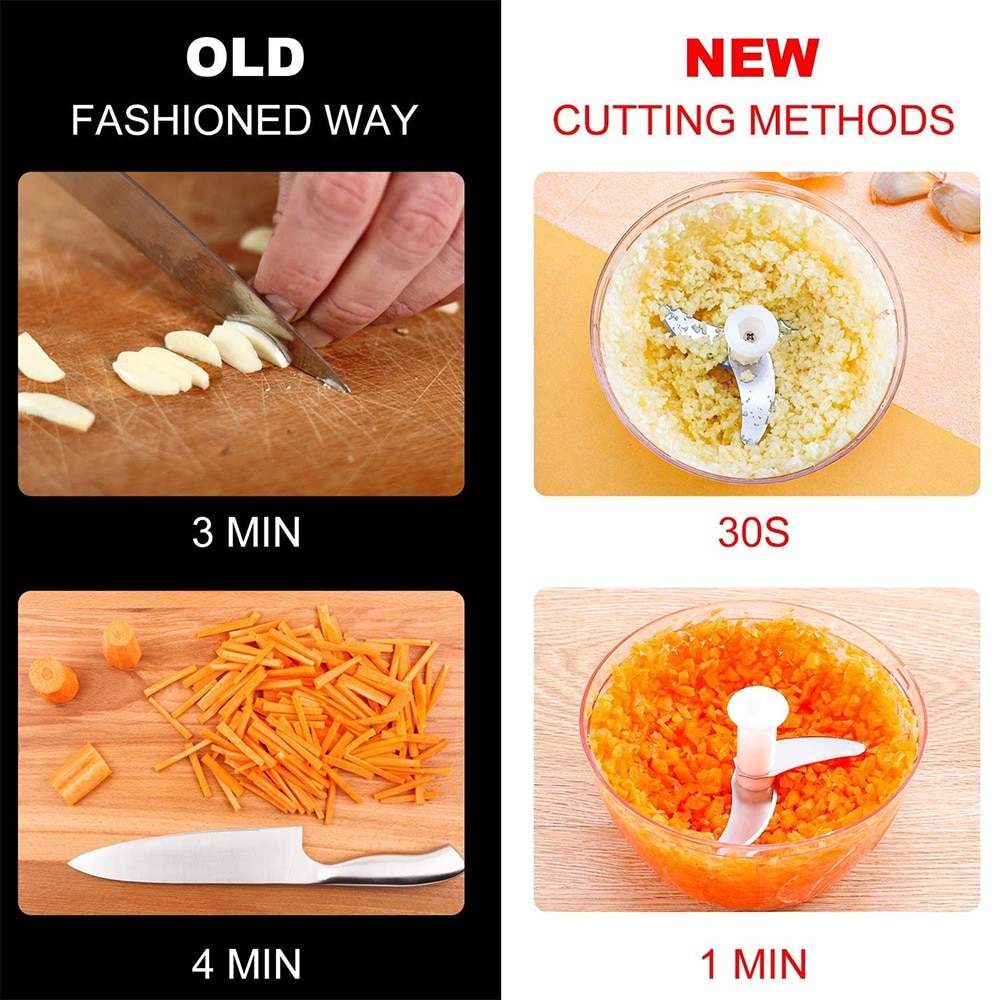 1 stk håndmadshakker vegetabilsk hvidløgshakker twist-hakker hvidløgspresser hakkemaskine blender foodprocessor maskine køkkenværktøj