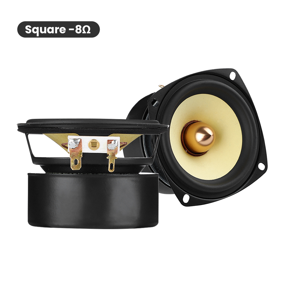 AIYIMA 2pcs 3 Inch Full Range Speaker 4 8 Ohm 15W HiFi Speaker The Bass Is Strong And The Midrange Is Sweet 93mm Home Theater: Square 8 Ohm