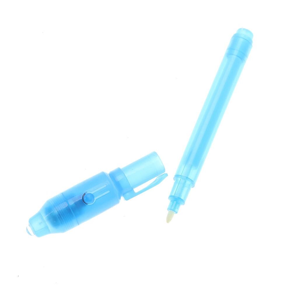 4pcs Invisible Ink Pen Luminous Light Pen Magic Stationery LED Highlighter Pen Drawing Secret Message Gadget Pen Kids