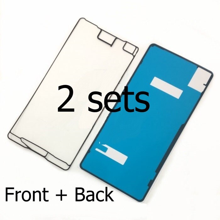Przednia LCD i tylna pokrywa klej taśma klejąca do Sony Xperia X/X Compact/X wydajność ekran dotykowy rama wodoodporna naklejka: 2set XP Front Back